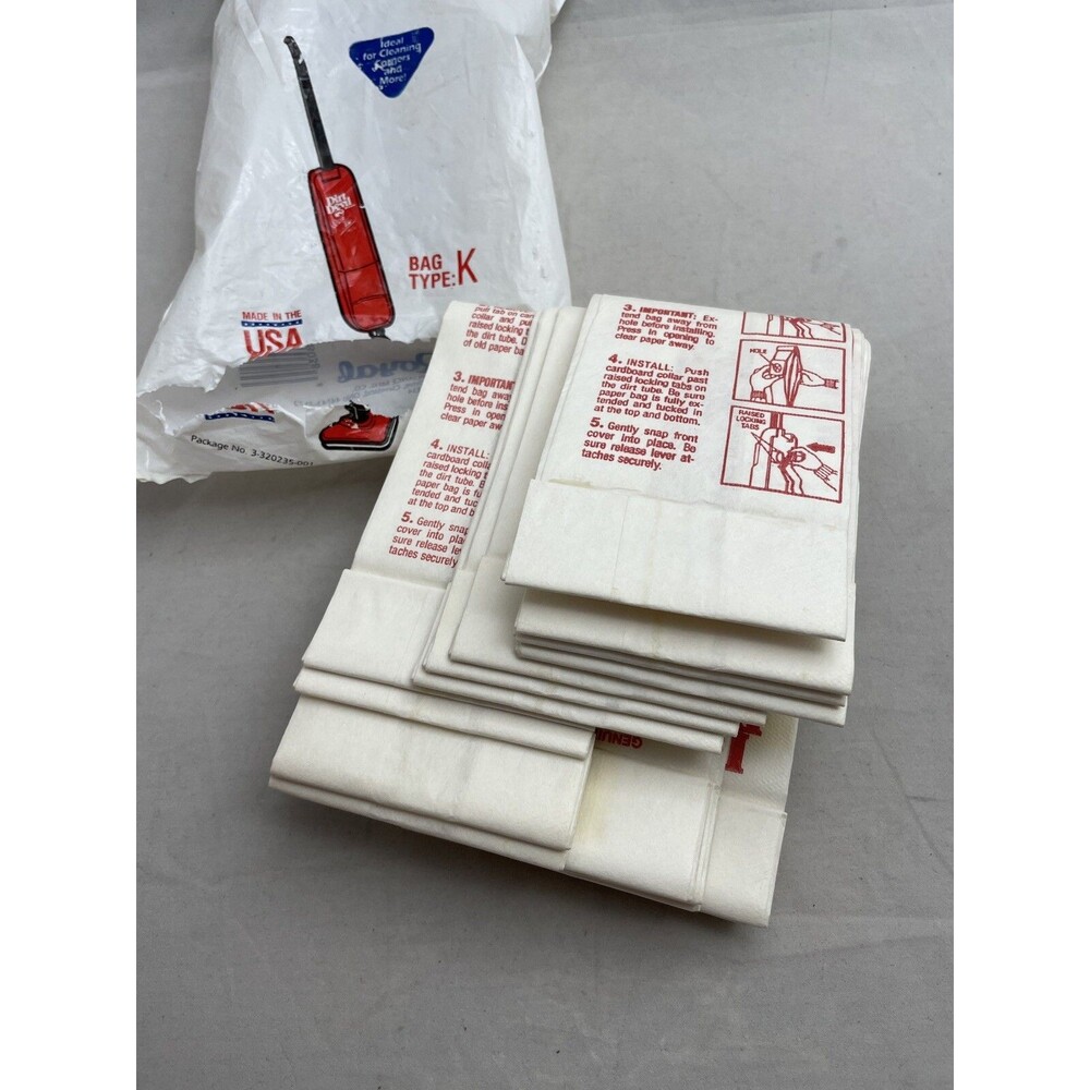 Dirt Devil Type K Vacuum Cleaner Replacement Bags Stick Vac Pack of 9 Royal